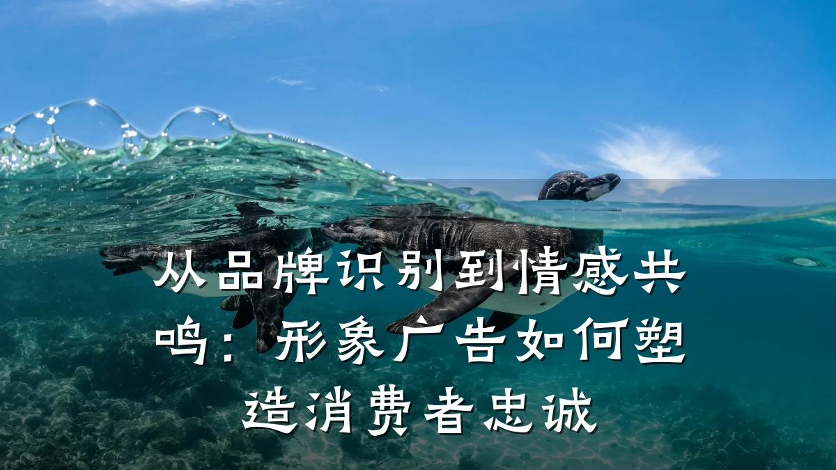 从品牌识别到情感共鸣：形象广告如何塑造消费者忠诚