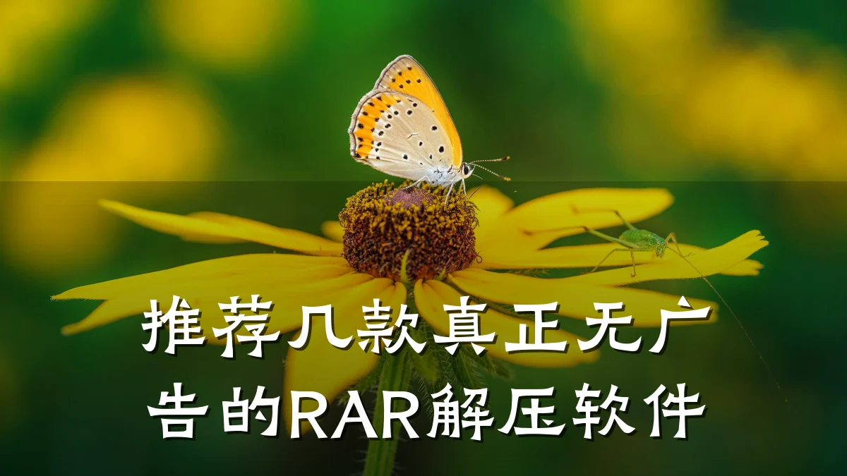 推荐几款真正无广告的RAR解压软件