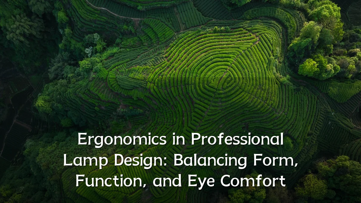 Ergonomics in Professional Lamp Design: Balancing Form, Function, and Eye Comfort