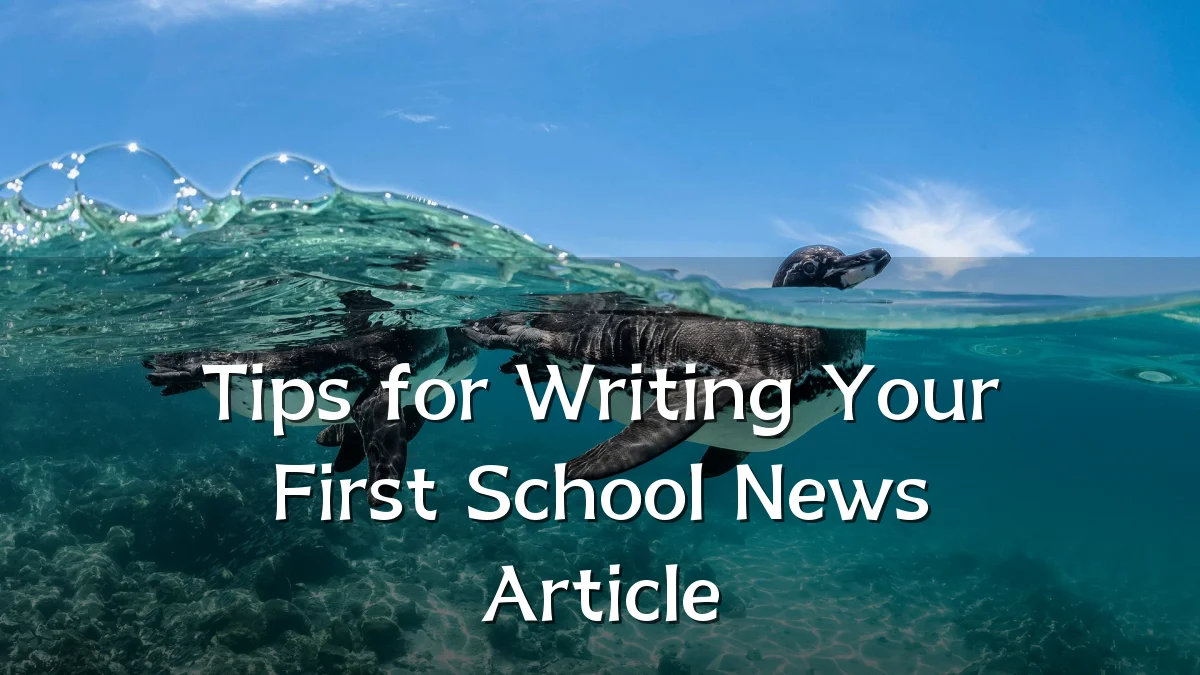 Tips for Writing Your First School News Article