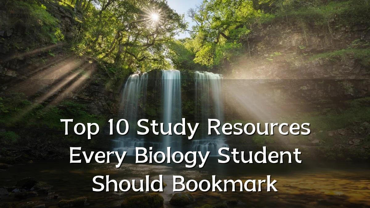 Top 10 Study Resources Every Biology Student Should Bookmark